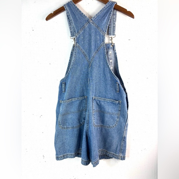 1939 Authentic Brand Denim S Denim Blue Jeans Shortalls Overalls - Picture 3 of 10